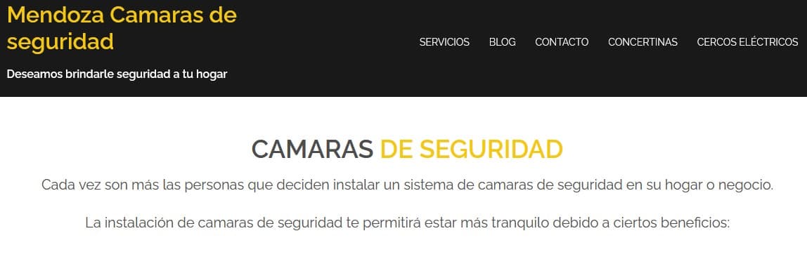 Mendoza Camaras de Seguridad